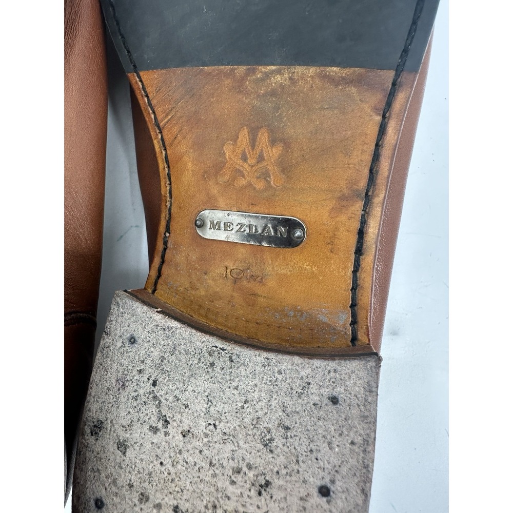 Mezlan Plinio Tassel Loafers Tan Size 10 M Made In Spain - Picture 10 of 10